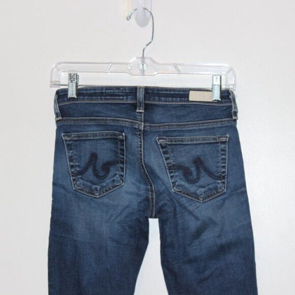 Ag Adriano Goldschmied Cigarette Roll-Up Low Rise Skinny Jeans Women's Size 25 - Picture 9 of 15